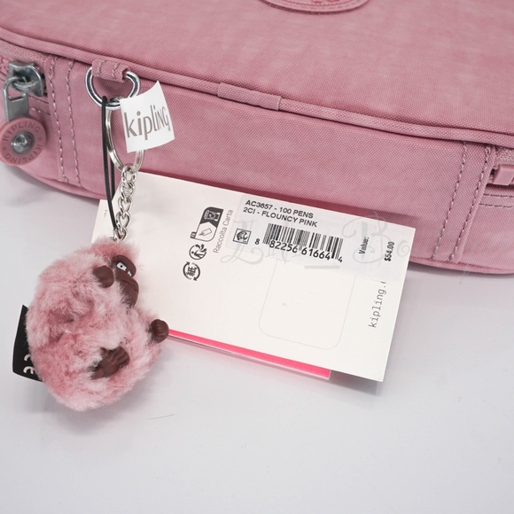 Kipling 100 Pens Case Pencil Accessory Box Polyamide AC3657 Flouncy Pink NWT $54 - Picture 9 of 9